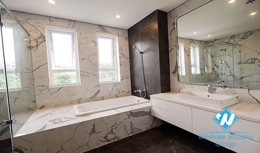 New villa with large campus with green garden for rent ciputra Hanoi